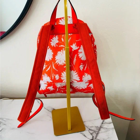 Kate Spade Orange Floral Backpack